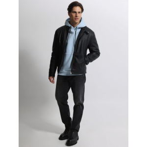 Life Style Butiken Ανδρικό δερματινάκι με επένδυση LS12178 Black